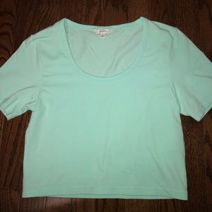 Aritzia Half Sleeve Crop Top